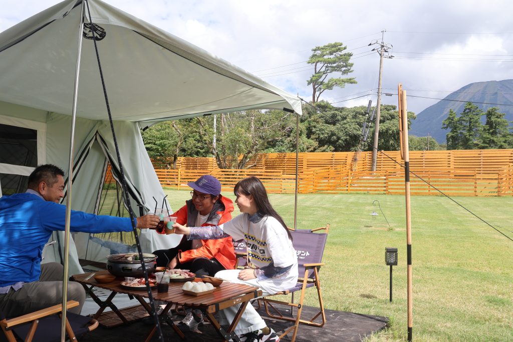 DAISEN RESORT 沢田ベースでのBBQ写真